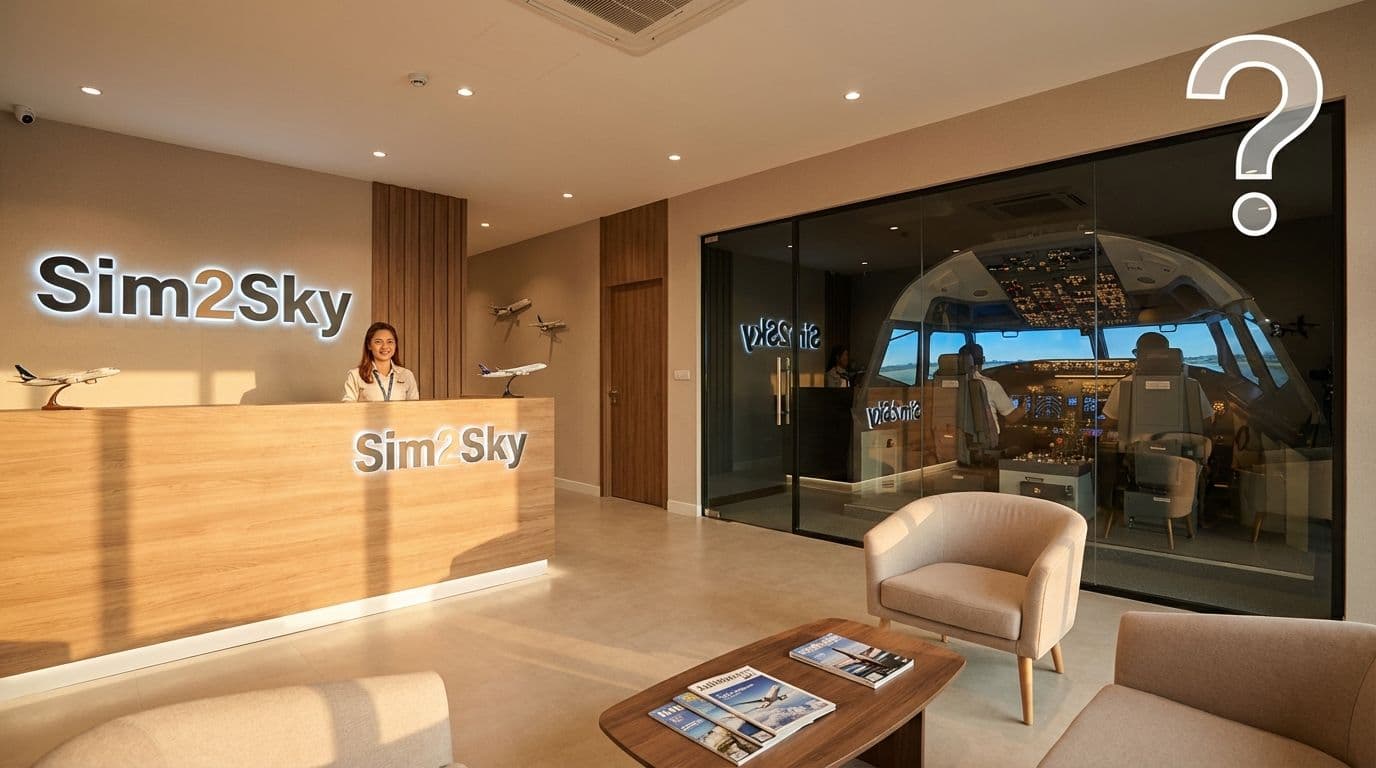 Simulatore di volo Boeing 737 Sim2Sky con risposte alle domande frequenti