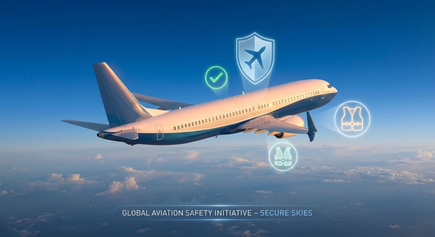 Aereo commerciale Boeing 737 in volo sicuro sopra le nuvole