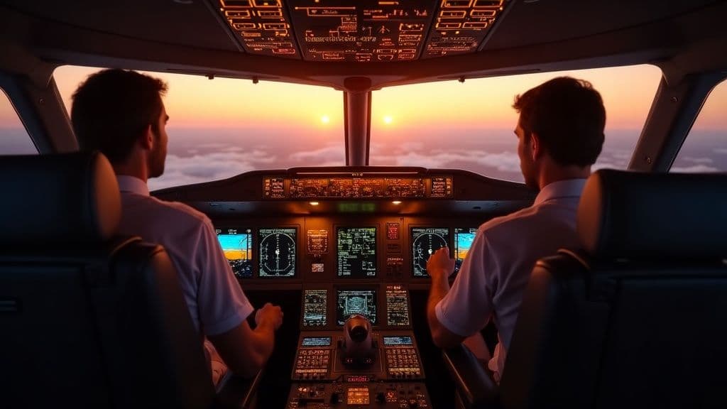 Cockpit del simulatore Boeing 737 a Roma, idea regalo di laurea